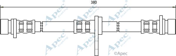 APEC BRAKING Bremžu šļūtene HOS3259